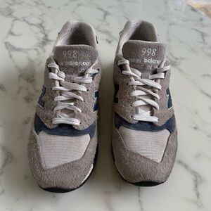 New Balance 998 Grey and Blue Mens - Size 10.5